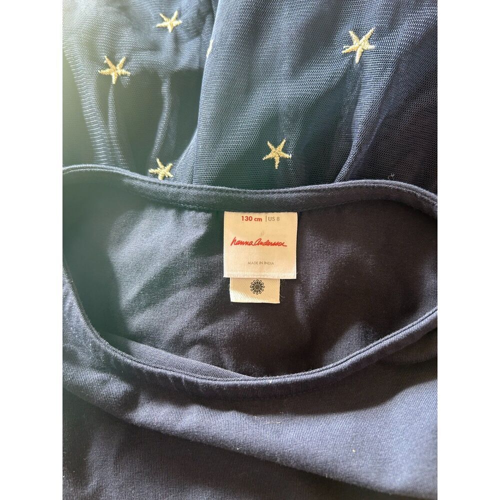 Hanna Andersson Dress Tulle Blue Unicorn Ballerina Long Sleeve Size 8 - Picture 6 of 6